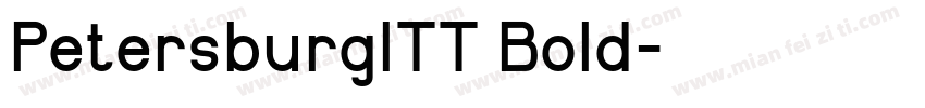 PetersburgITT Bold字体转换